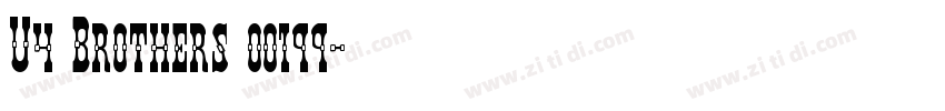 U4 Brothers 00199字体转换